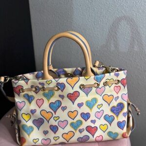 Dooney & Bourke Multicolor Heart Satchel